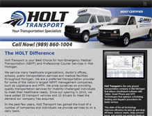 Tablet Screenshot of holttransport.com